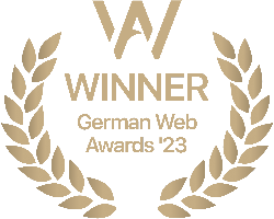 German Web Award 2023. Gewinner LUX Hospitality Solutions GmbH Freiburg